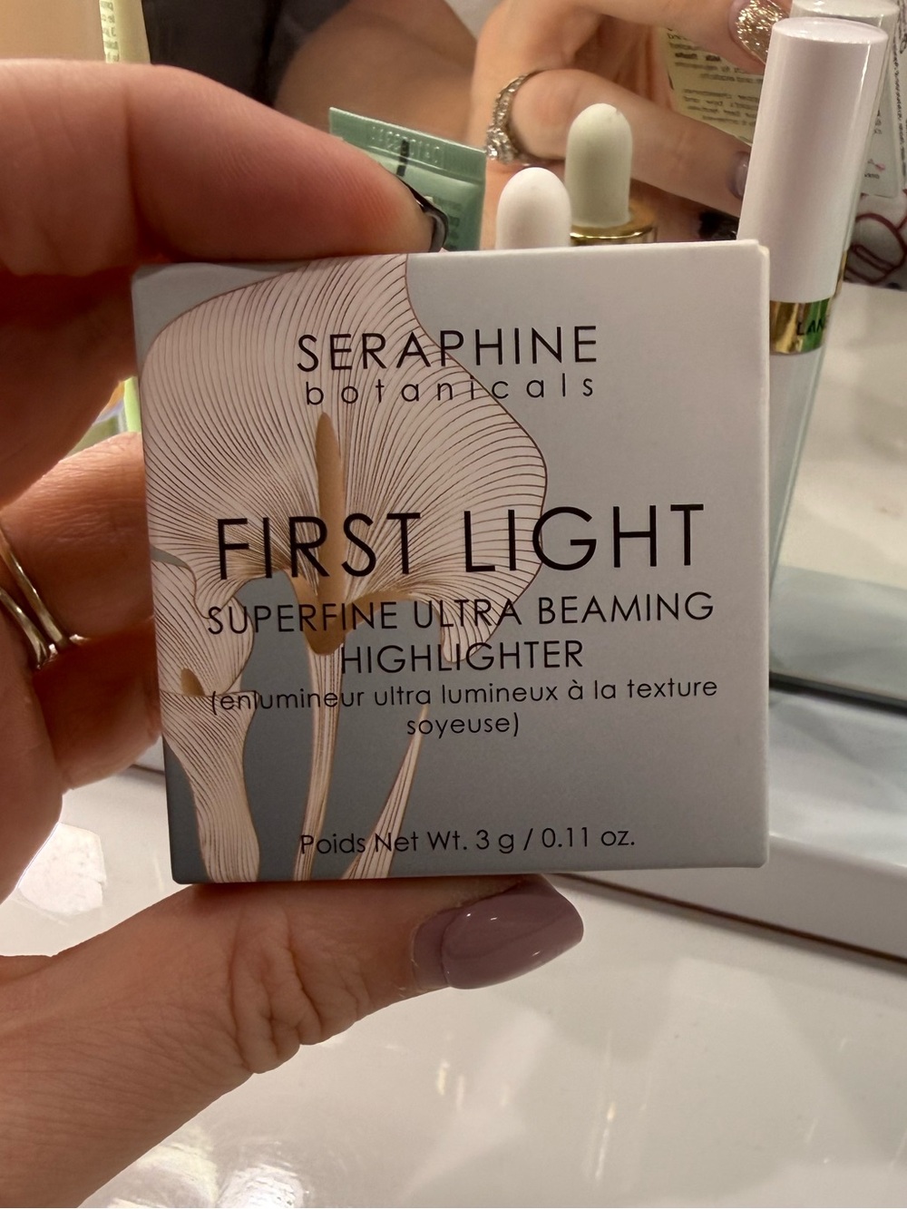 Seraphine Botanicals First Light Beaming Highlighter - Melon Sobert